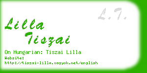 lilla tiszai business card